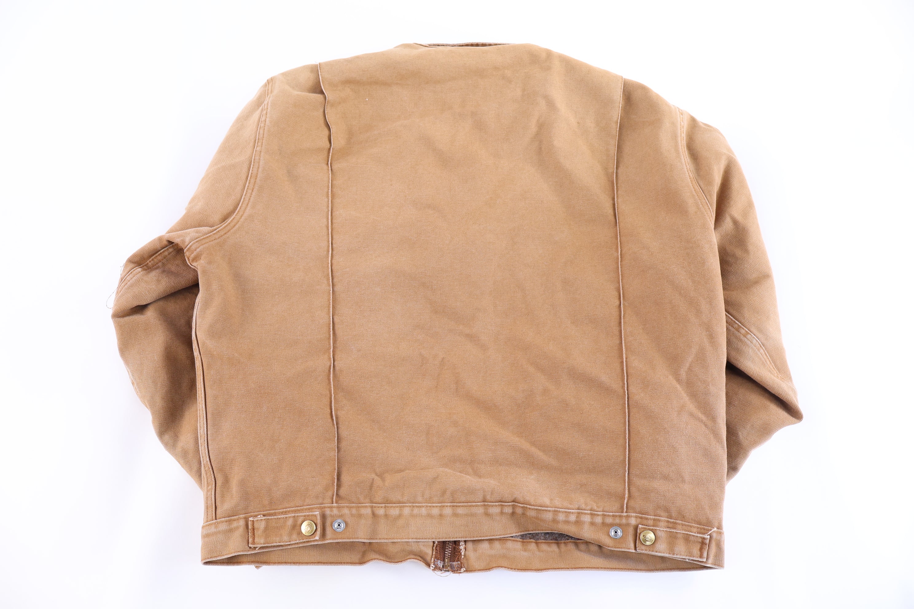 Dickies Logo Patch Tan Blanket Lined Full Zip Jacket