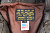 90's Jacket Type GWI Brown Leather Jacket