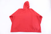 90's Adidas Embroidered Logo Red Pullover Hoodie