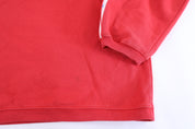 90's Adidas Embroidered Logo Red Pullover Hoodie