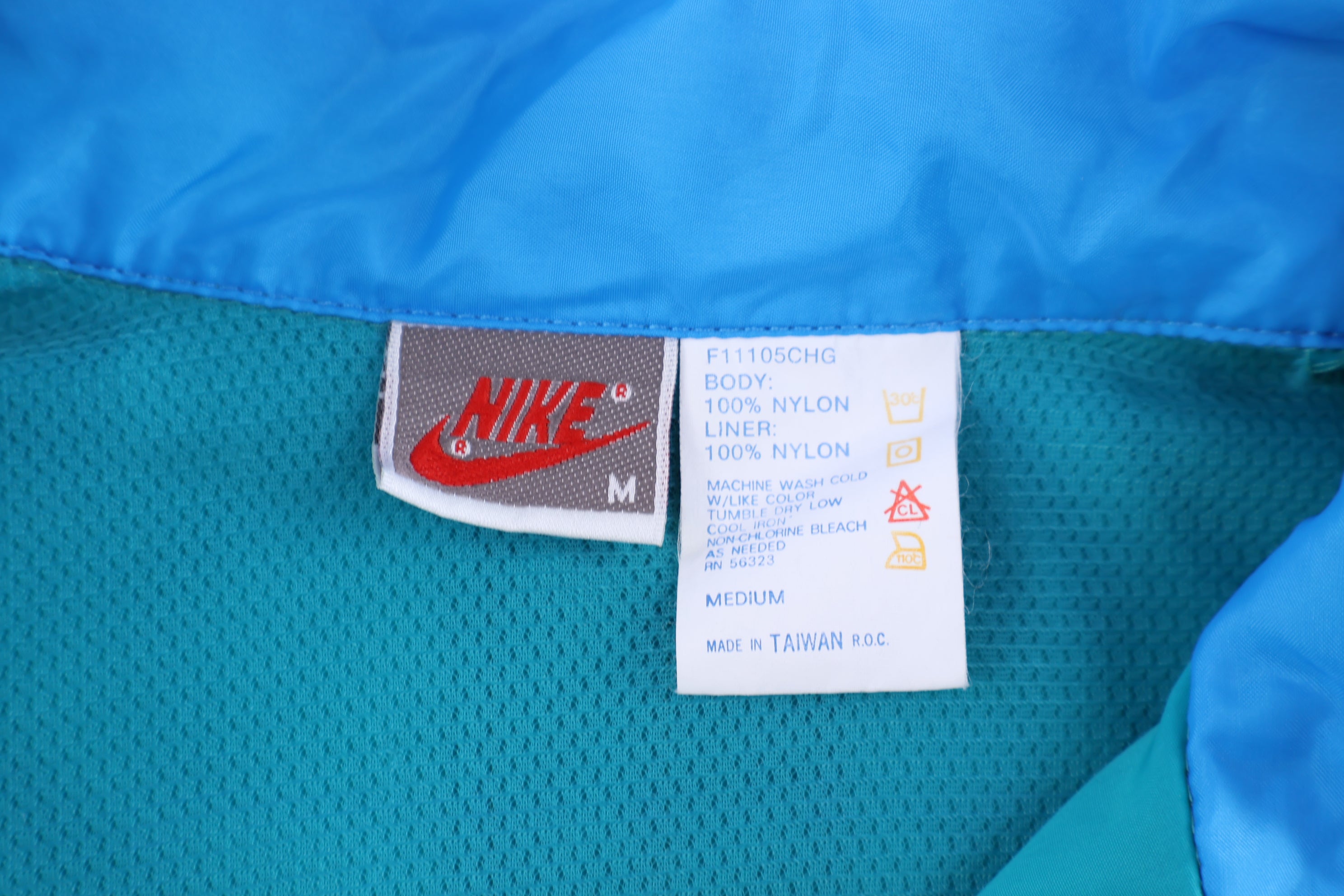 90's Nike Embroidered Logo Multicolor Half Zip Windbreaker