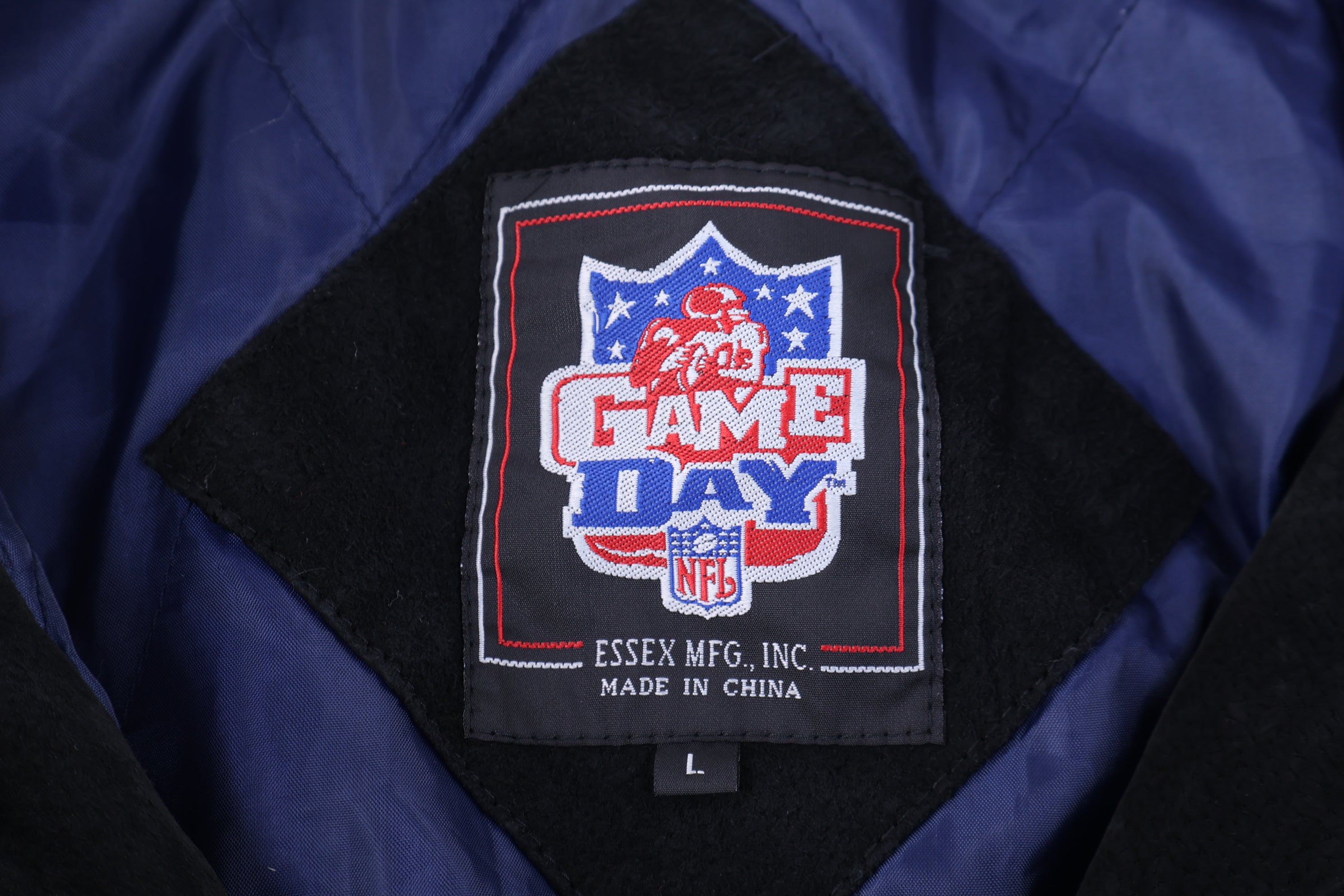 Vintage Denver Broncos Football Leather Suede Full Zip Jacket