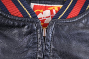 90's Kansas City Chiefs Football Leather Full Zip Jacket
