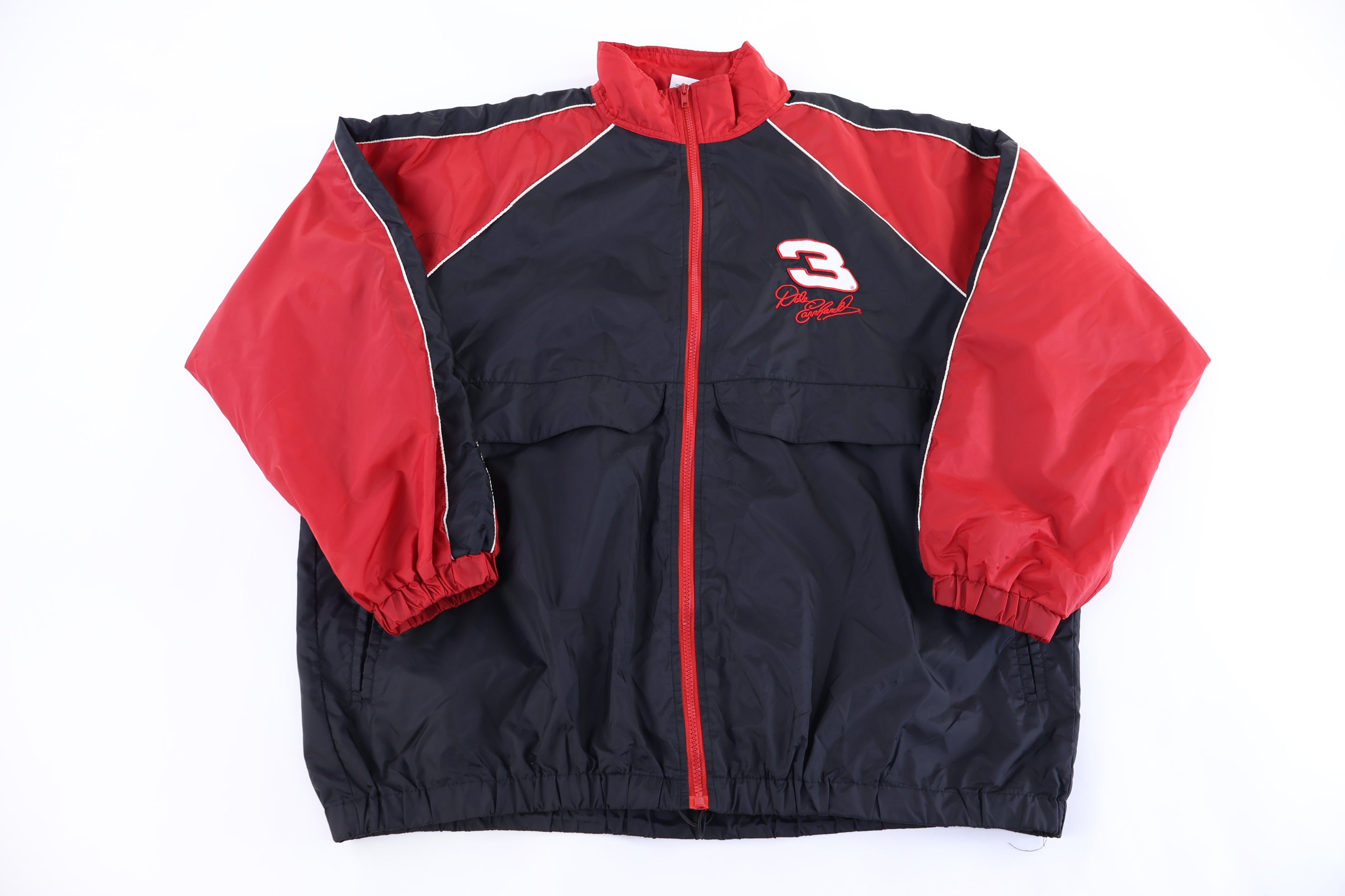Vintage Dale Earnhardt Black & Red Full Zip Windbreaker
