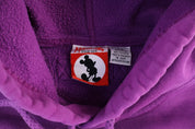 Vintage Mickey Mouse Embroidered Pullover Hoodie