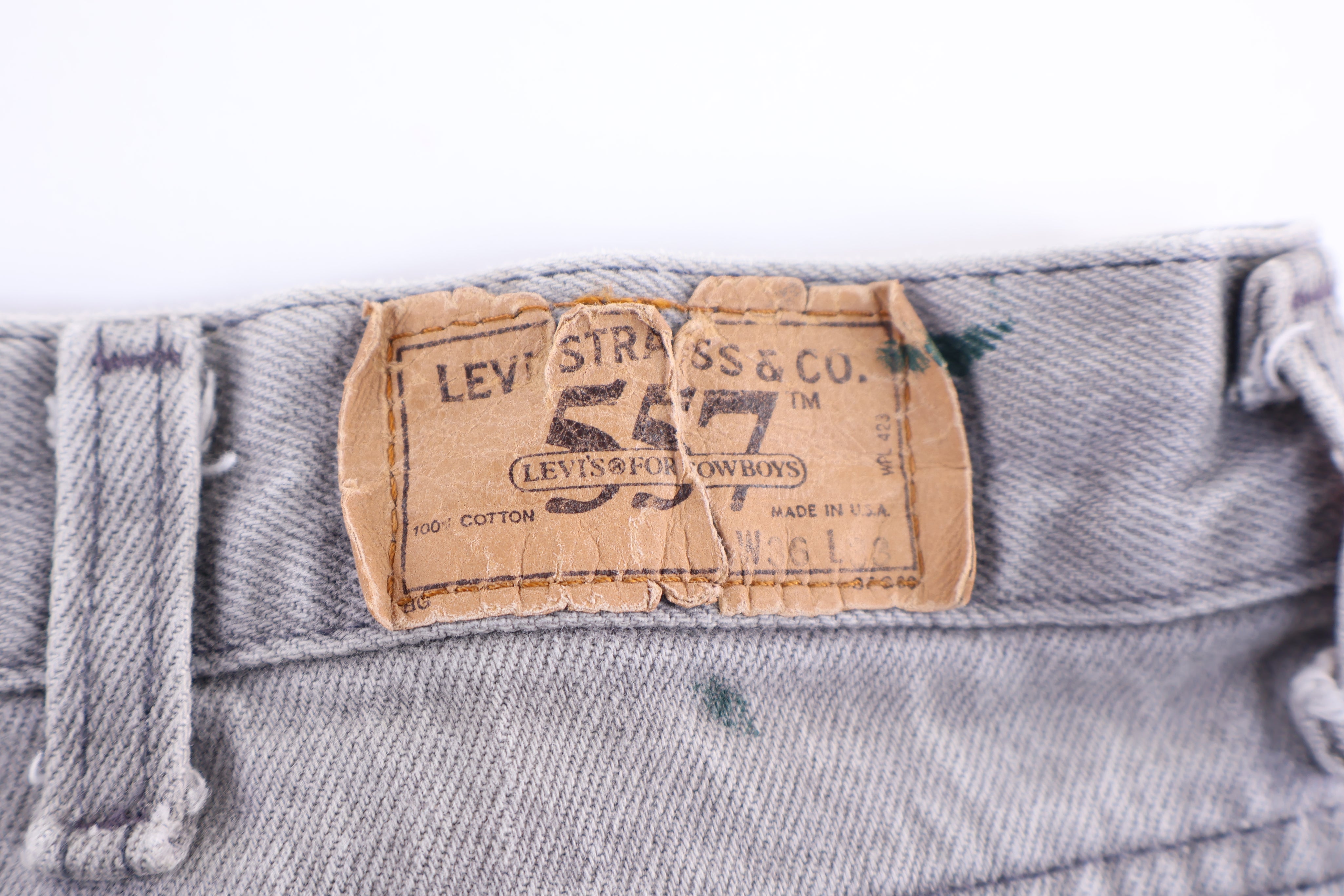 Vintage Levi's 557 Grey Denim Jeans