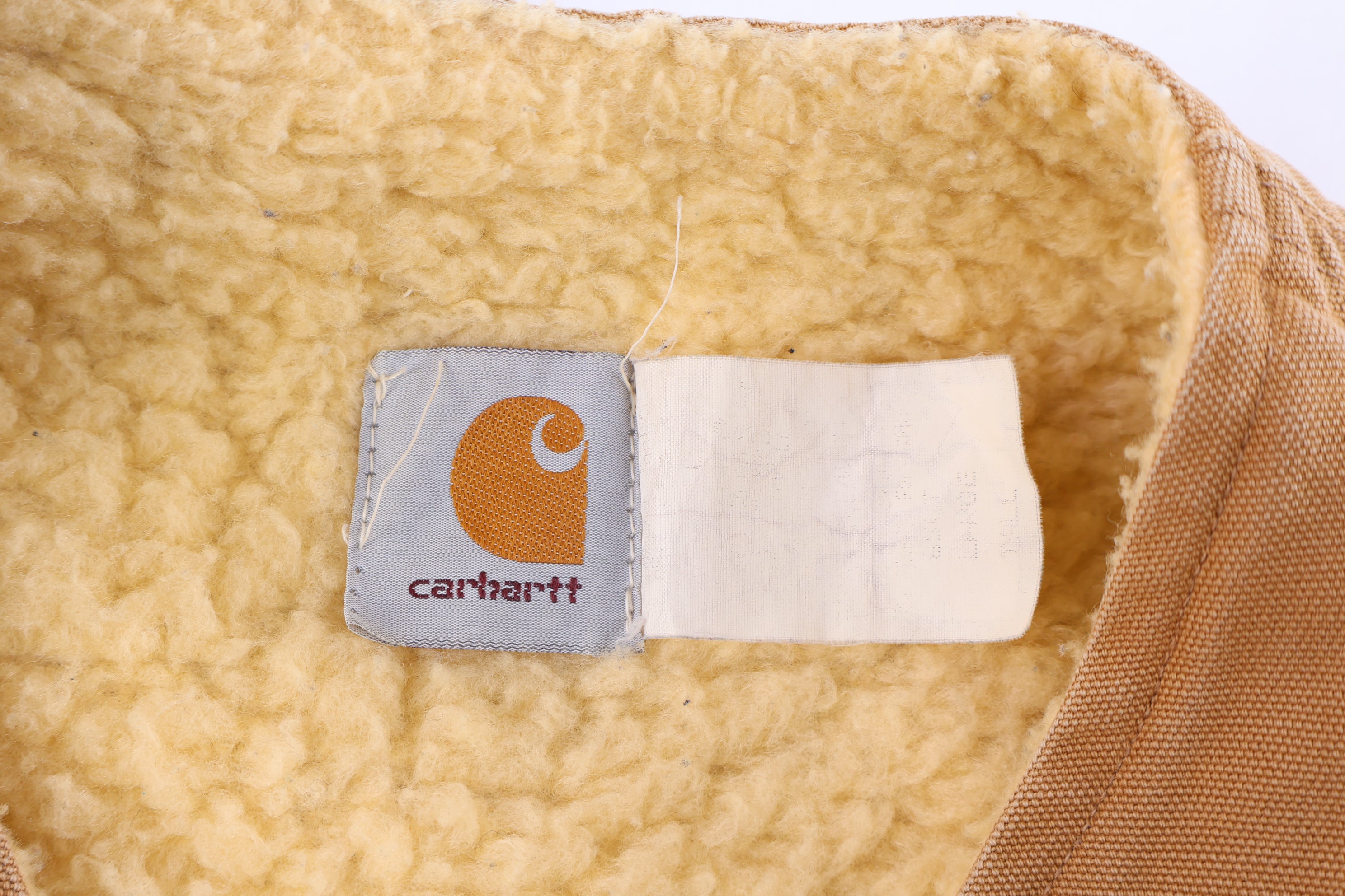 Carhartt Logo Patch Tan Full Zip Vest