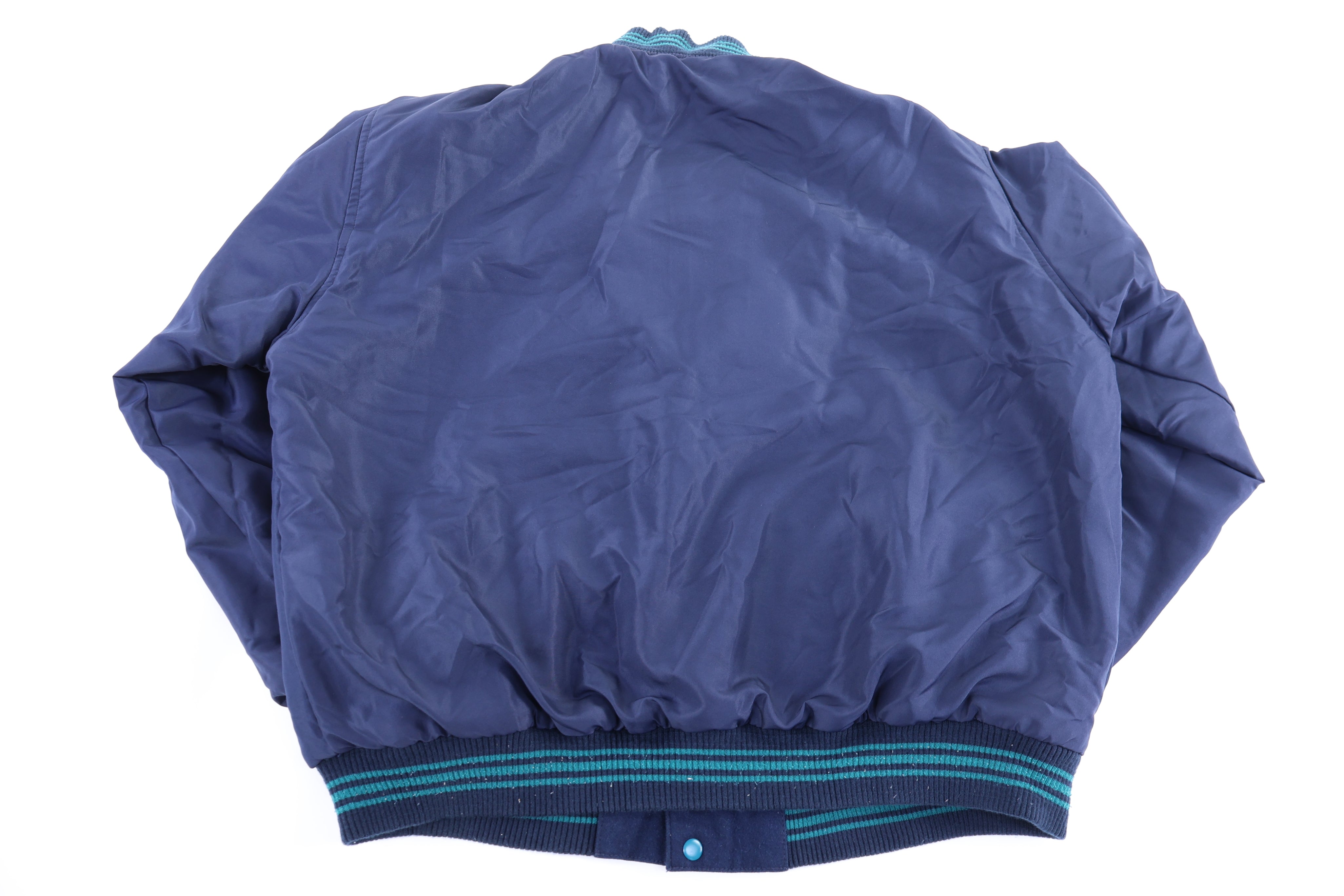 Vintage Miami Dolphins Football Reversible Bomber Jacket