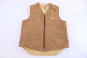 Carhartt Logo Patch Tan Full Zip Vest
