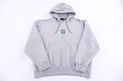 Vintage Nike Brazil Soccer Grey Pullover Hoodie