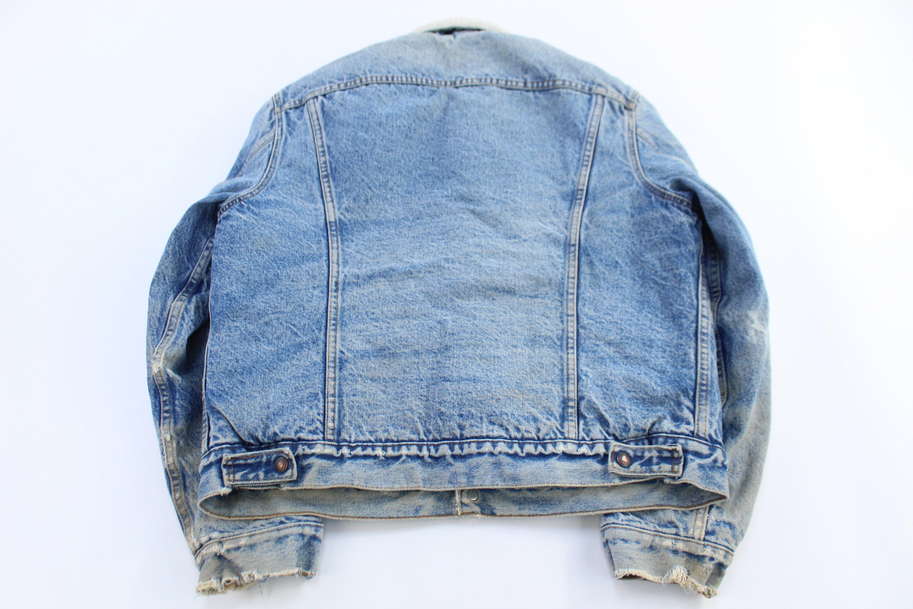 80's Levi's Medium Wash Sherpa Lined Trucker Jacket