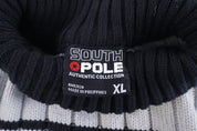 Southpole Black, Grey & White Knit Sweater