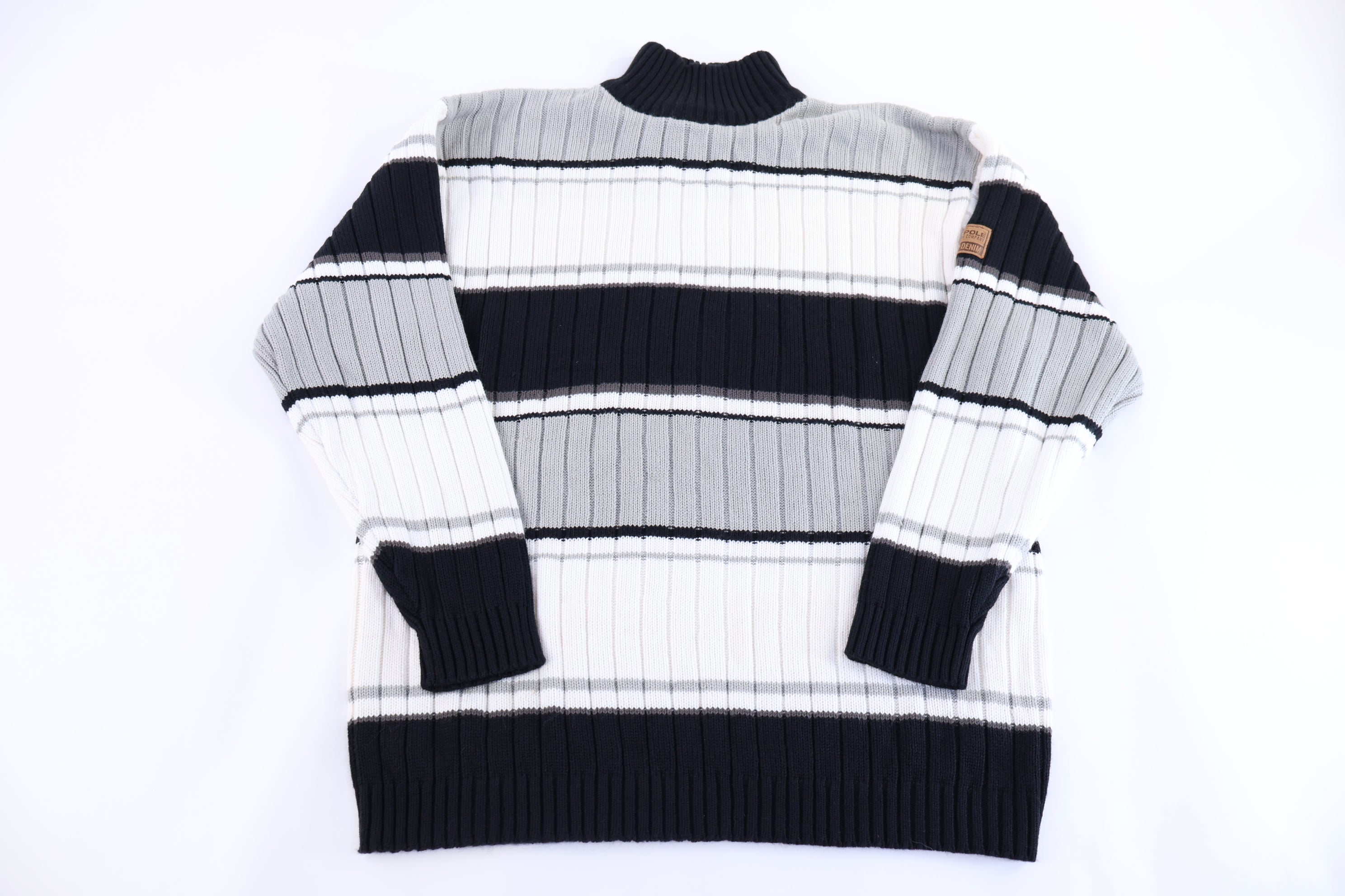 Southpole Black, Grey & White Knit Sweater