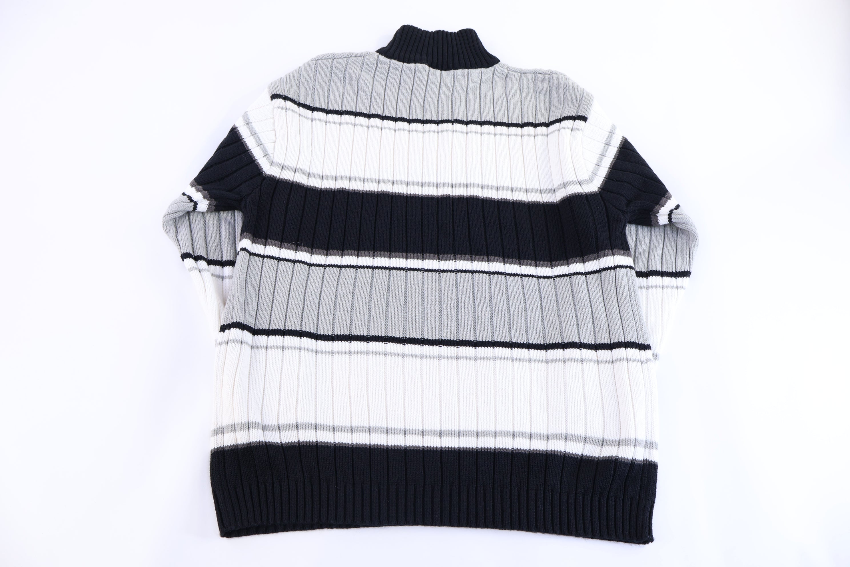Southpole Black, Grey & White Knit Sweater