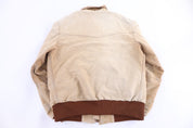 90's Carhartt Logo Patch Tan Santa Fe Full Zip Jacket