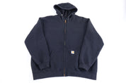 Carhartt Logo Patch Black Full Zip Jacket
