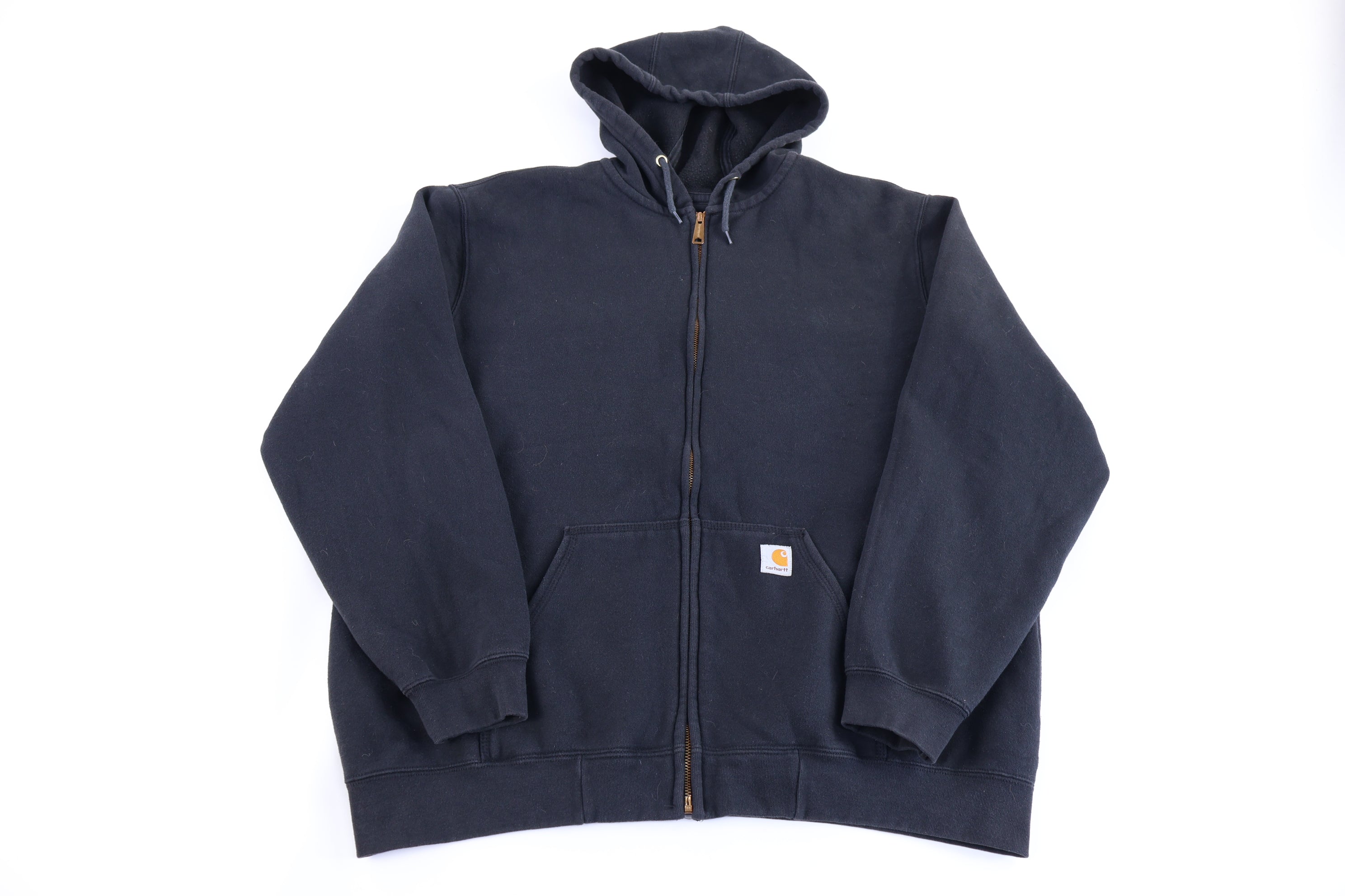 Carhartt Logo Patch Black Full Zip Jacket