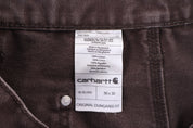 Carhartt Logo Patch Brown Double Knee Pants