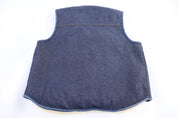 80's Carhartt Sherpa Lined Dark Wash Denim Vest