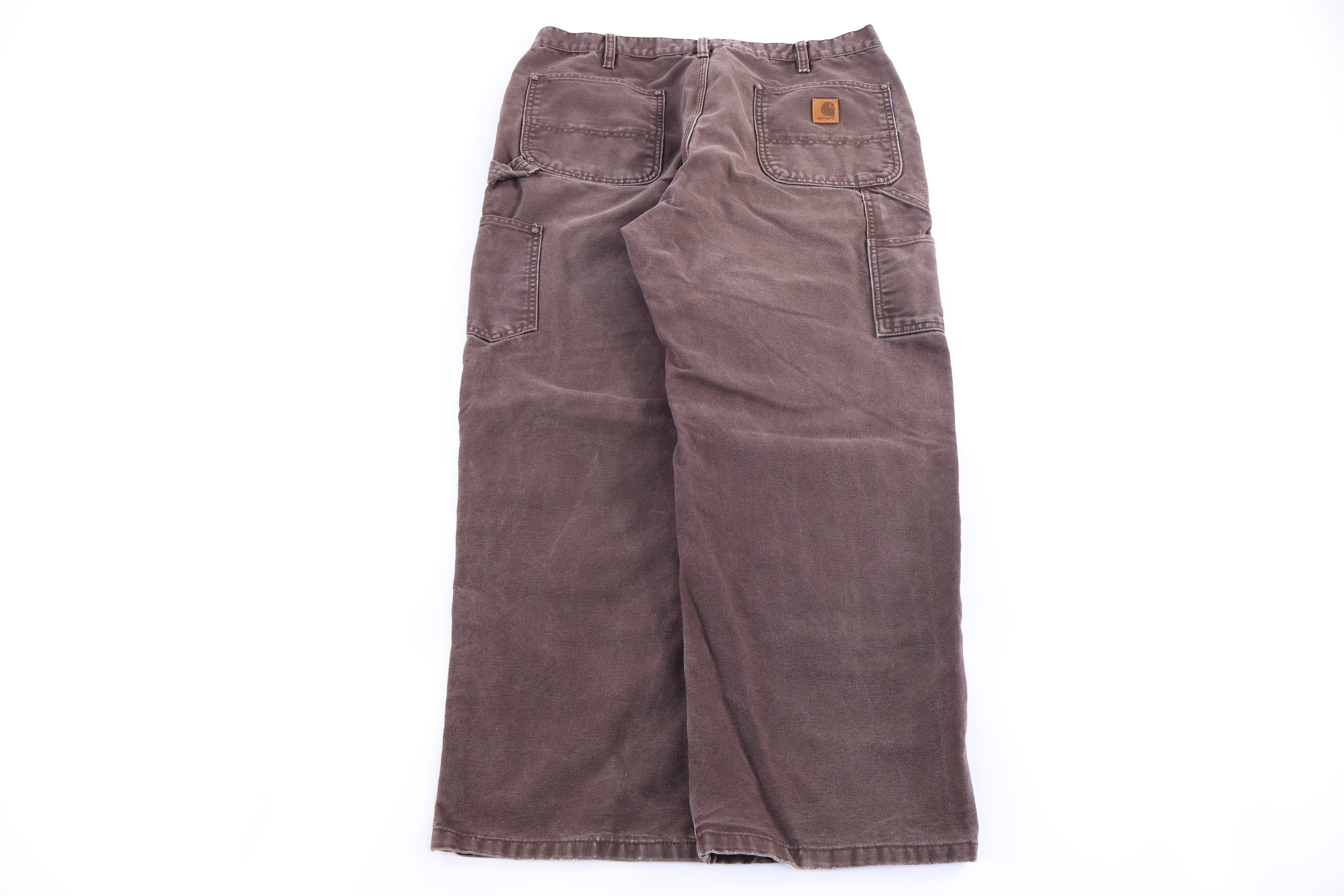 Carhartt Logo Patch Brown Double Knee Pants