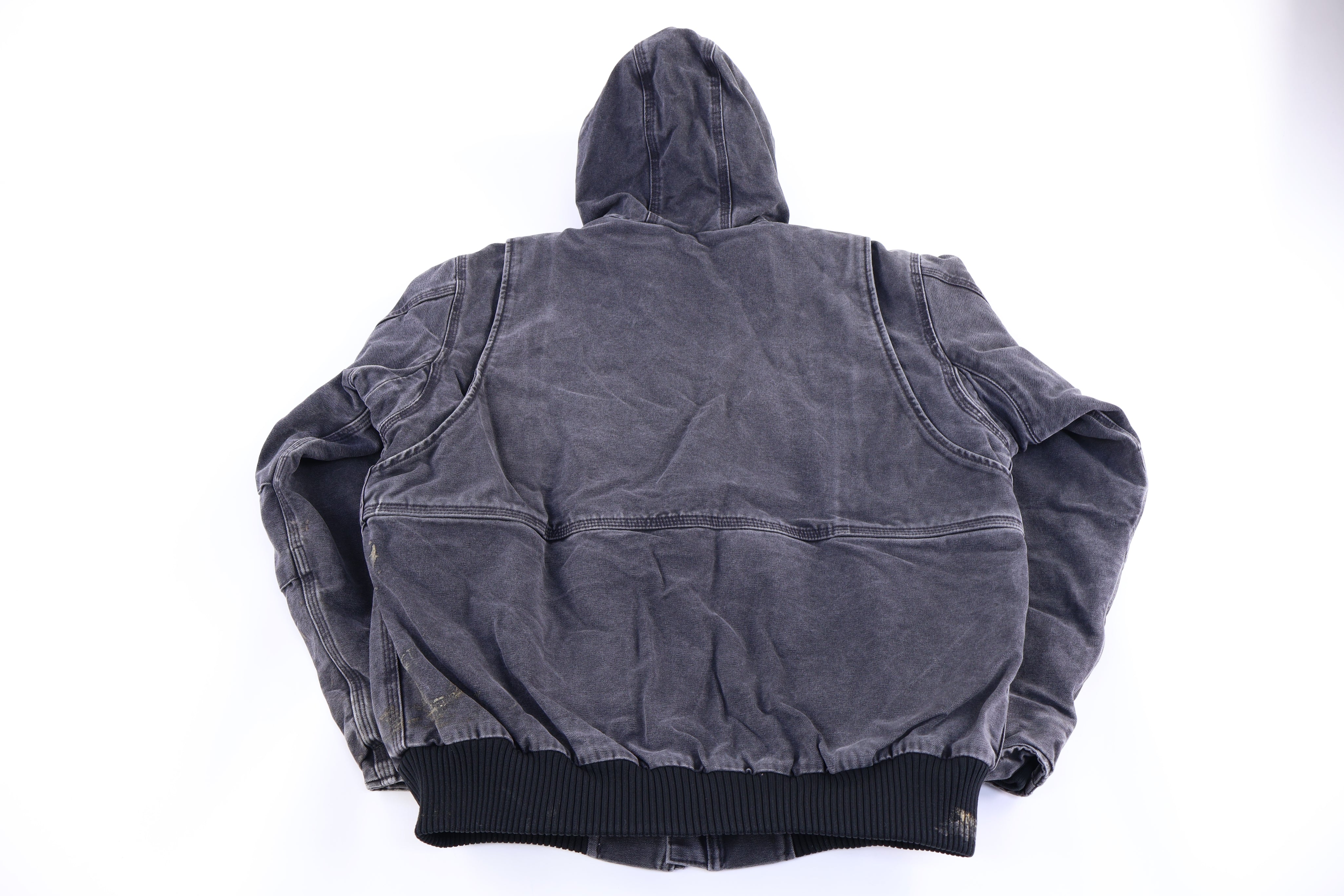 Carhartt Logo Patch Black Full Zip Jacket