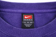 Vintage Nike Embroidered Logo Purple Sweatshirt