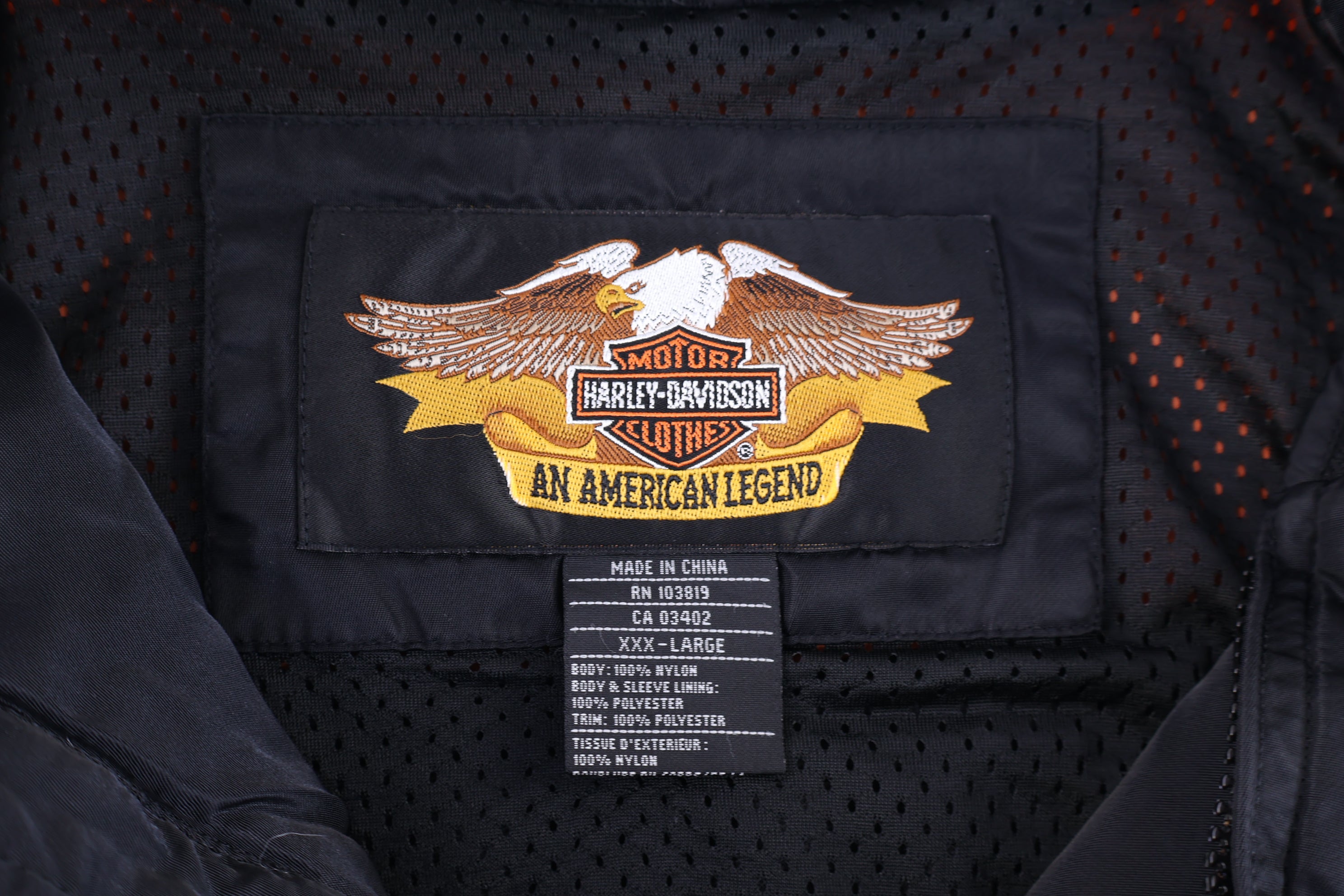 Harley Davidson Motorcycles Multicolor Full Zip Jacket