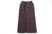 Women's Carhartt Logo Patch Brown Double Knee Pants
