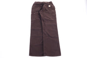 Women's Carhartt Logo Patch Brown Double Knee Pants