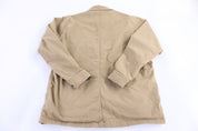Carhartt Logo Patch Tan Fleece Lined LS Button Down