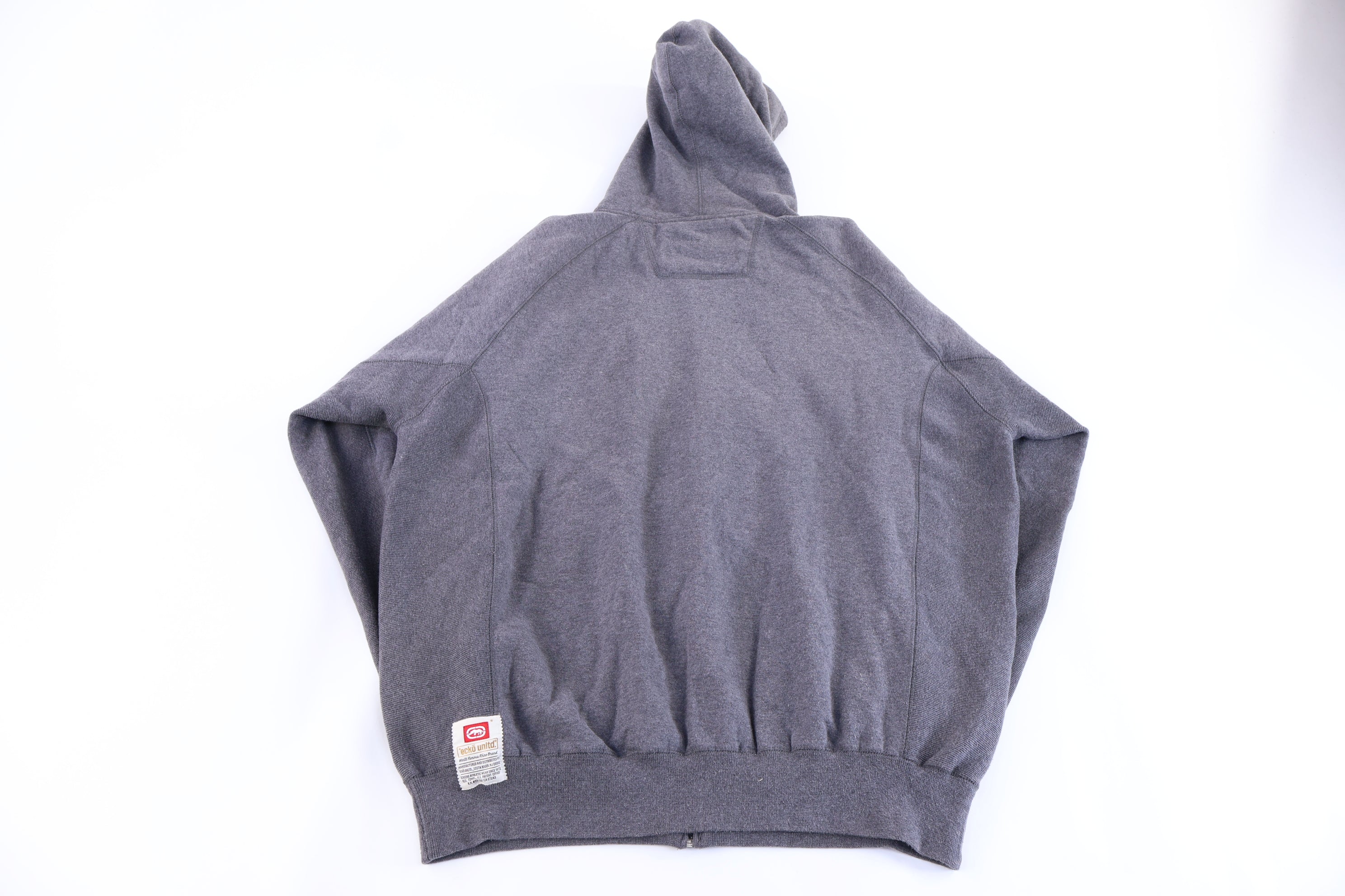 Ecko Unlimited Embroidered Grey Full Zip Jacket