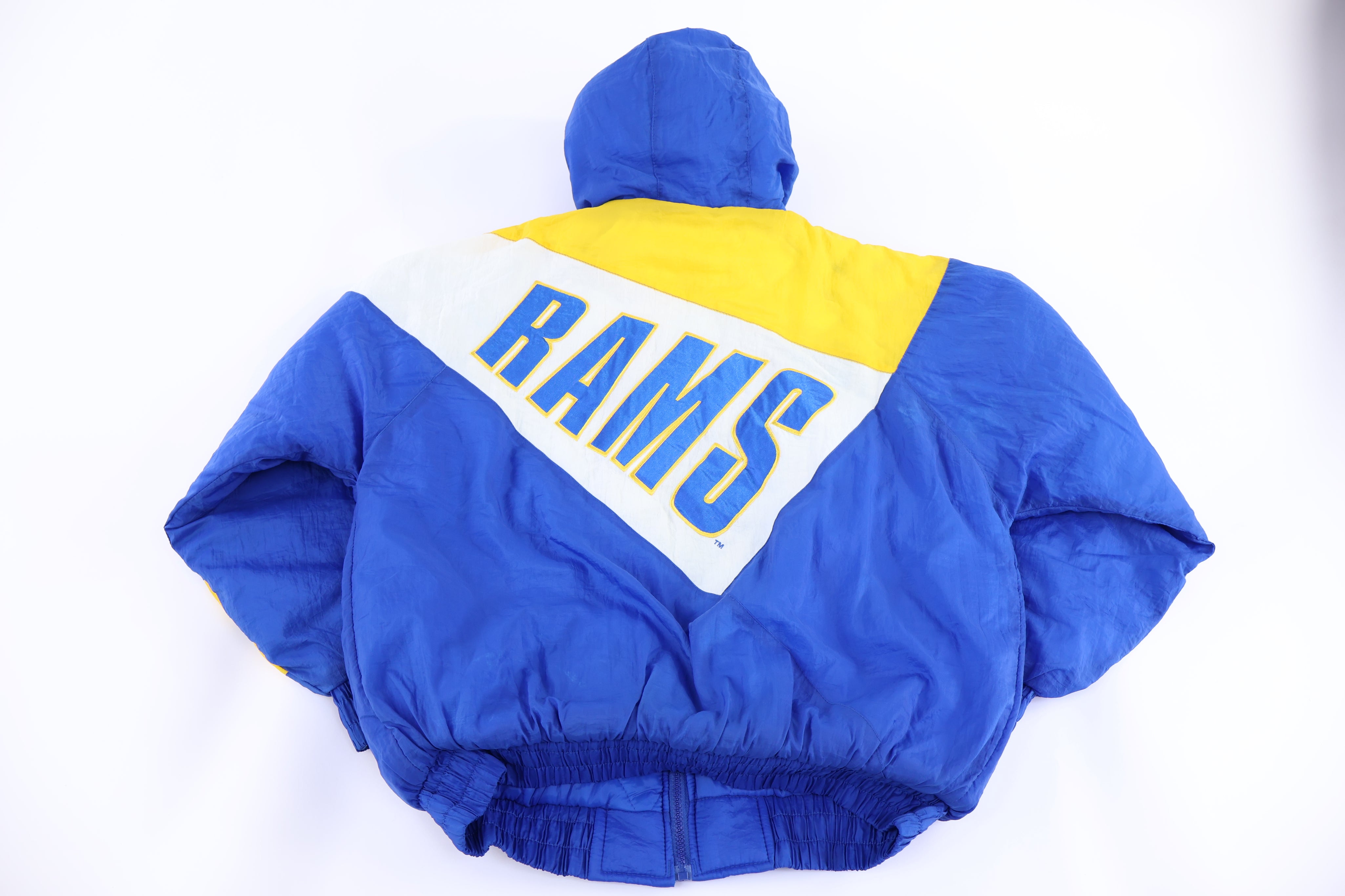 90's St. Louis Rams Full Zip Puffer Jacket