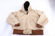Carhartt Logo Patch Tan Full Zip Jacket