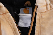 Carhartt Logo Patch Tan Full Zip Jacket