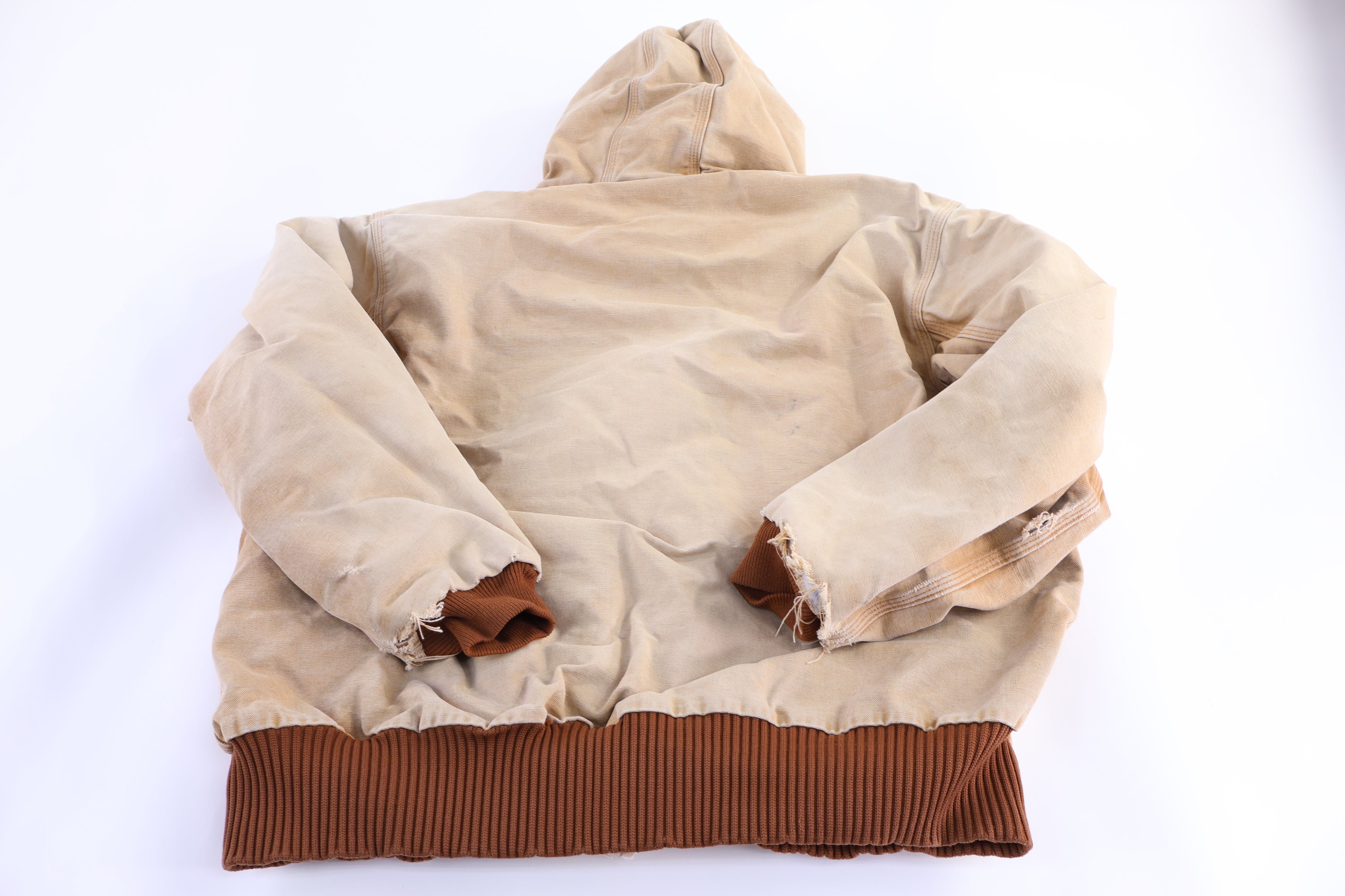Carhartt Logo Patch Tan Full Zip Jacket