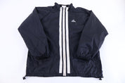 90's Adidas Embroidered Logo Black & White Jacket
