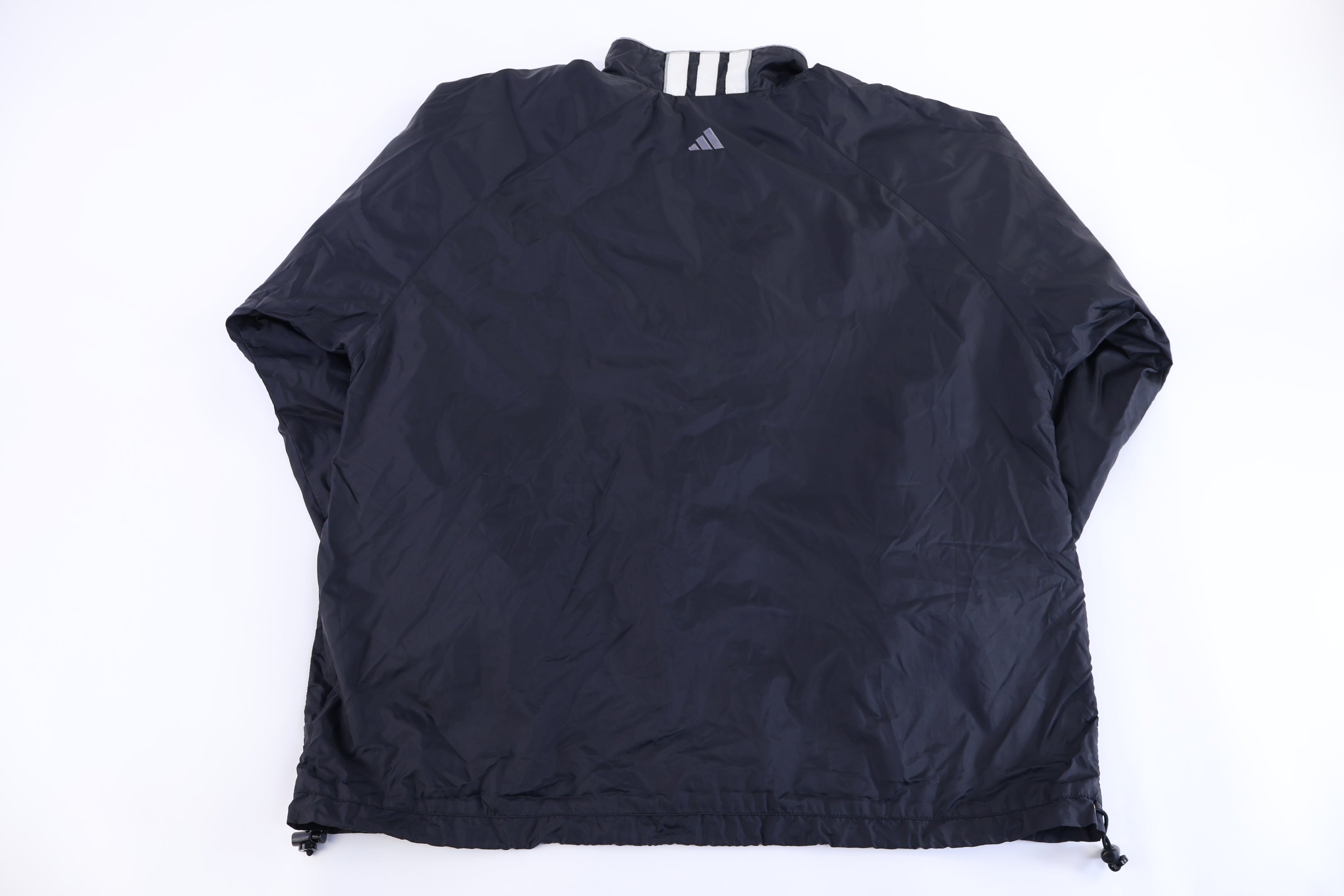 90's Adidas Embroidered Logo Black & White Jacket
