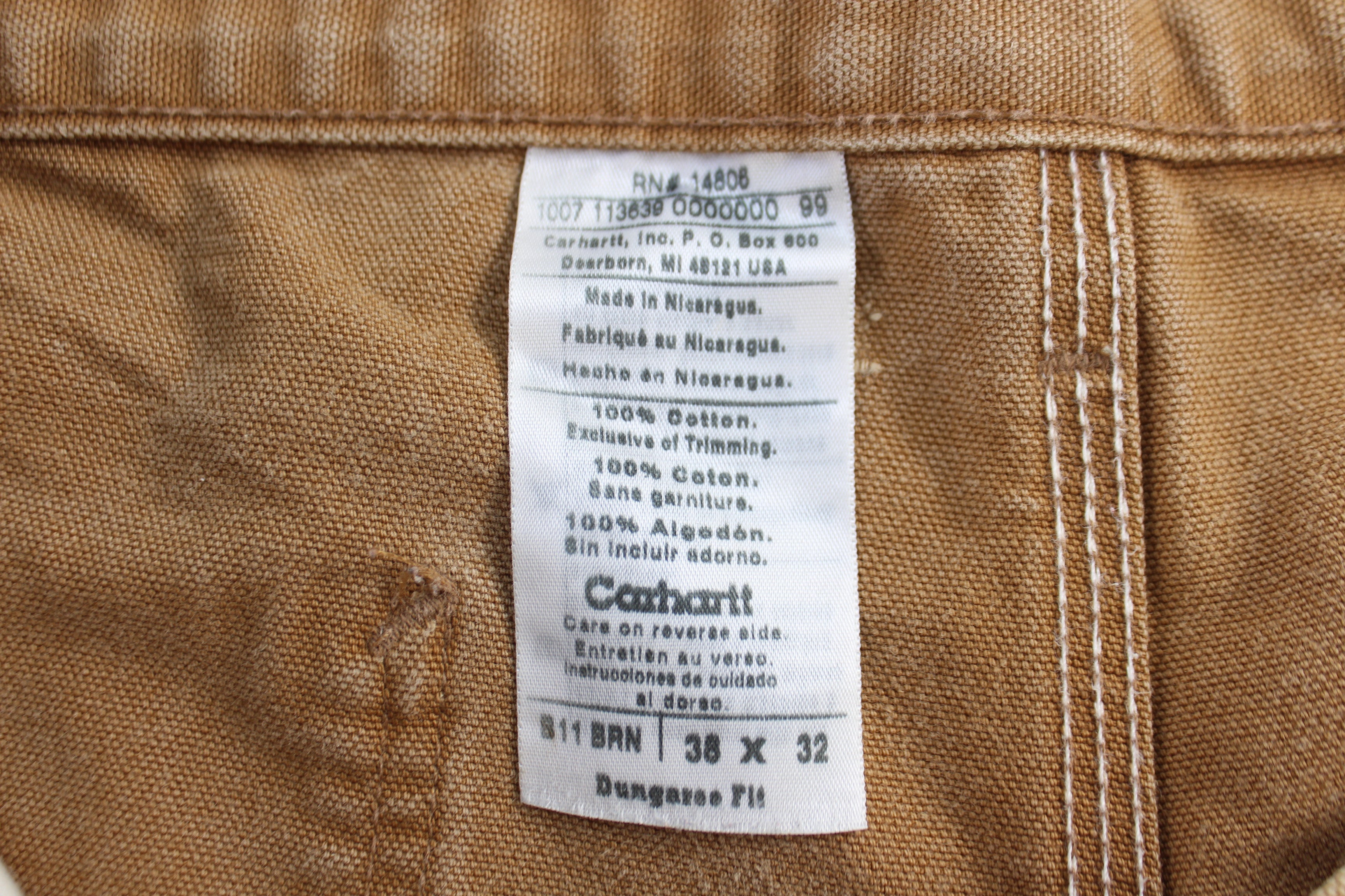 Carhartt Logo Patch Tan Pants