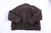 Columbia Full Zip Brown Leather  Jacket