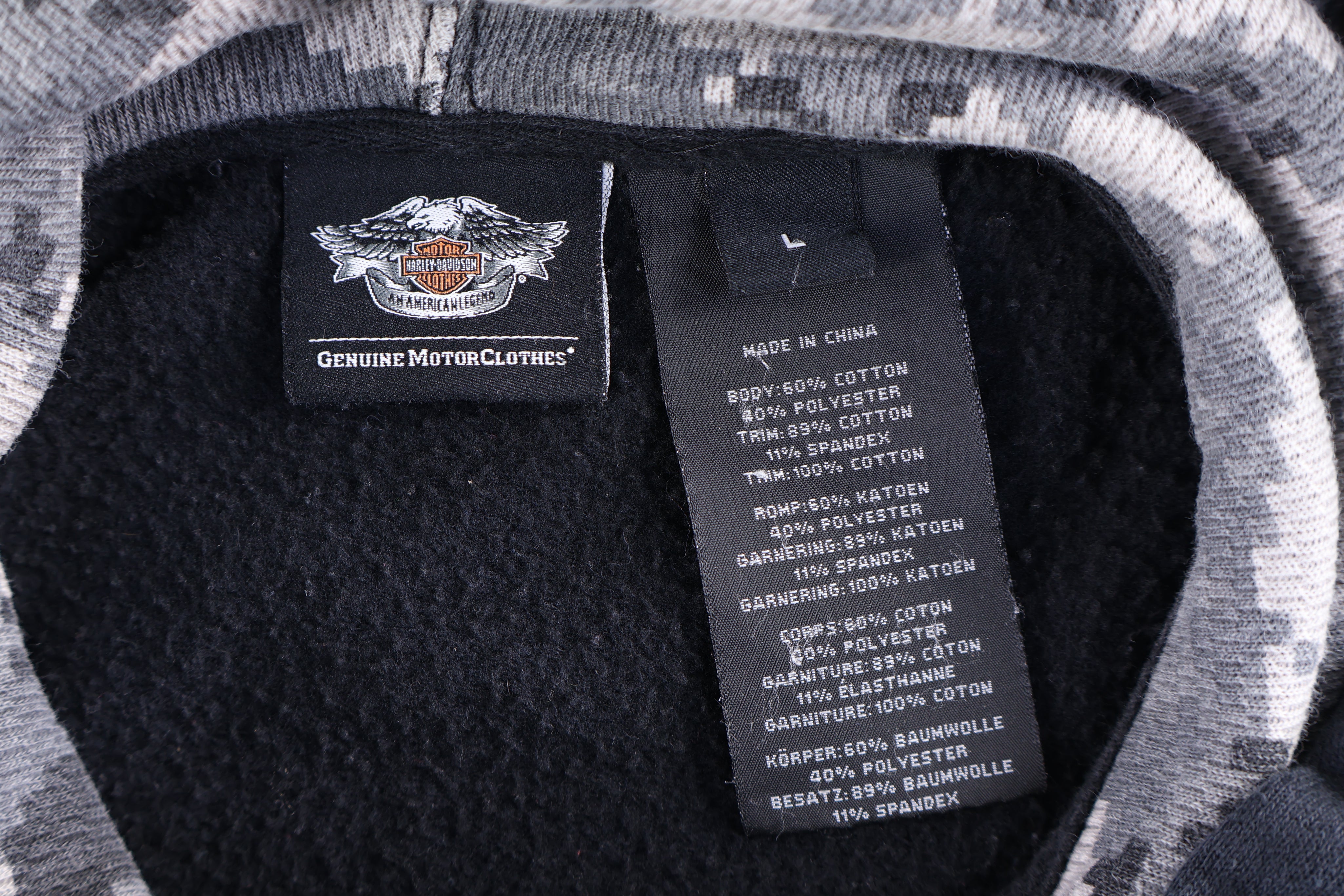 Harley Davidson Motorcycles Full Zip Hoodie