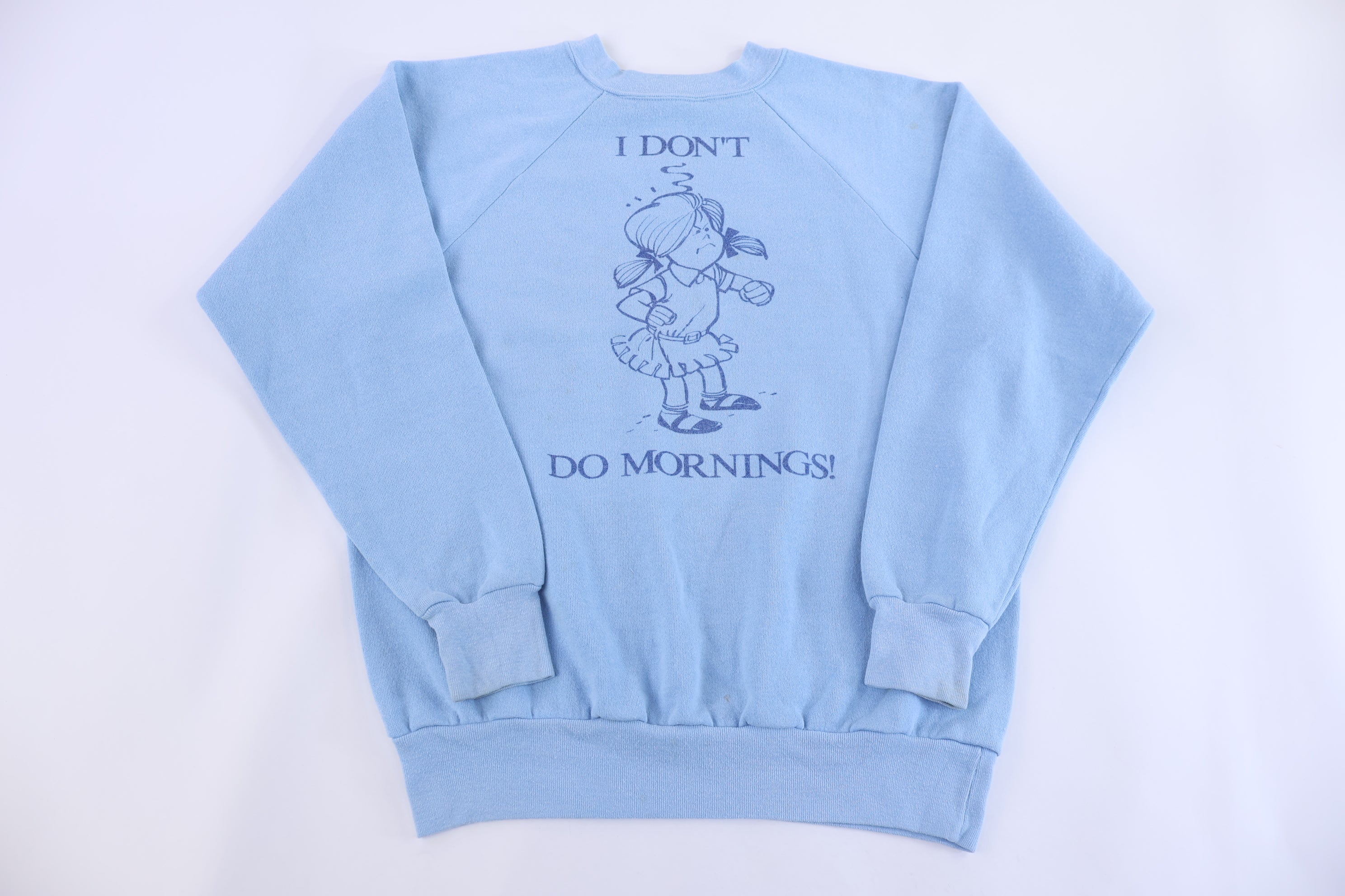 80's I Don't Do Mornings Graphic Sweatshirt