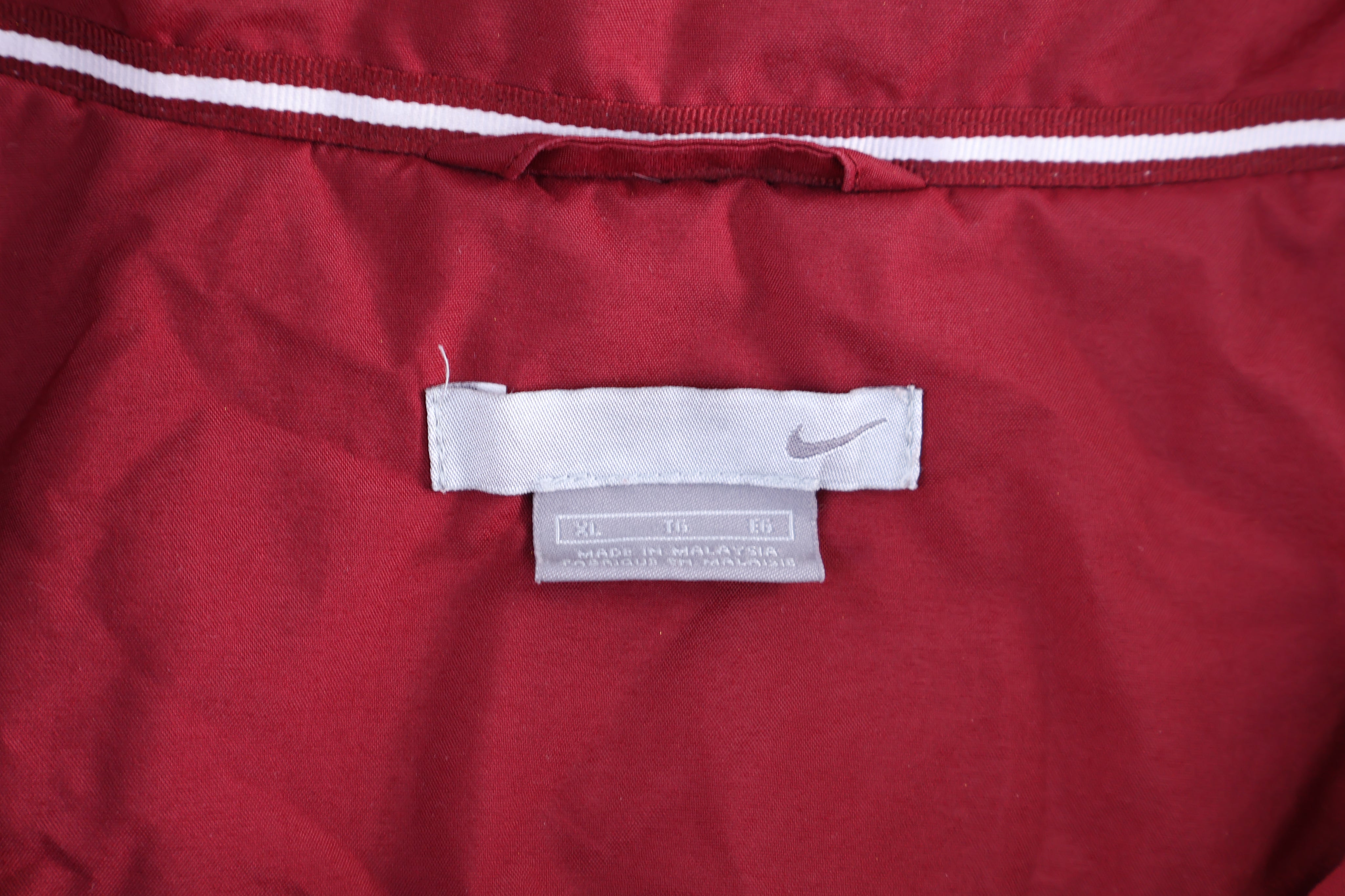 Vintage Nike Red & White Full Zip Windbreaker