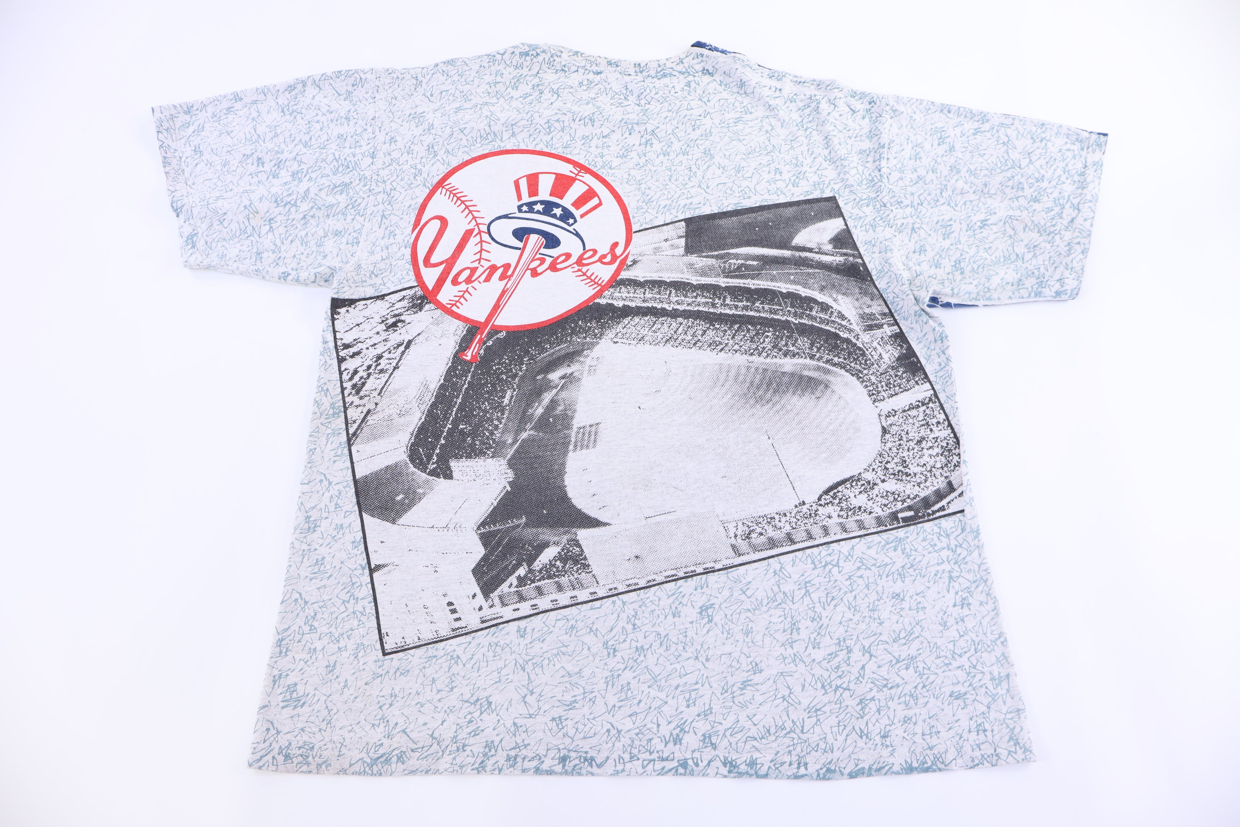 90's Starter New York Yankees Baseball All Over Graphic T-shirt