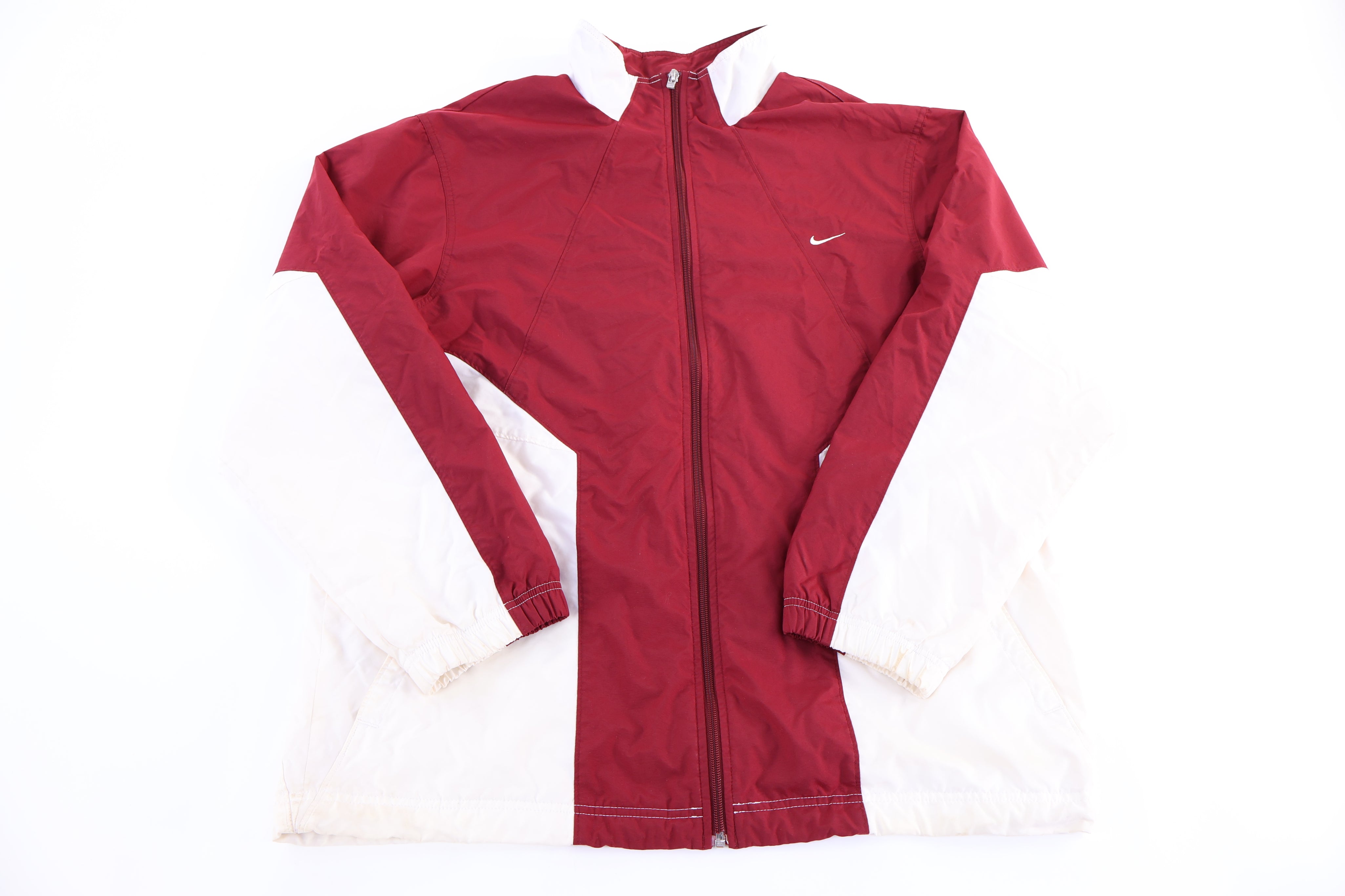 Vintage Nike Red & White Full Zip Windbreaker