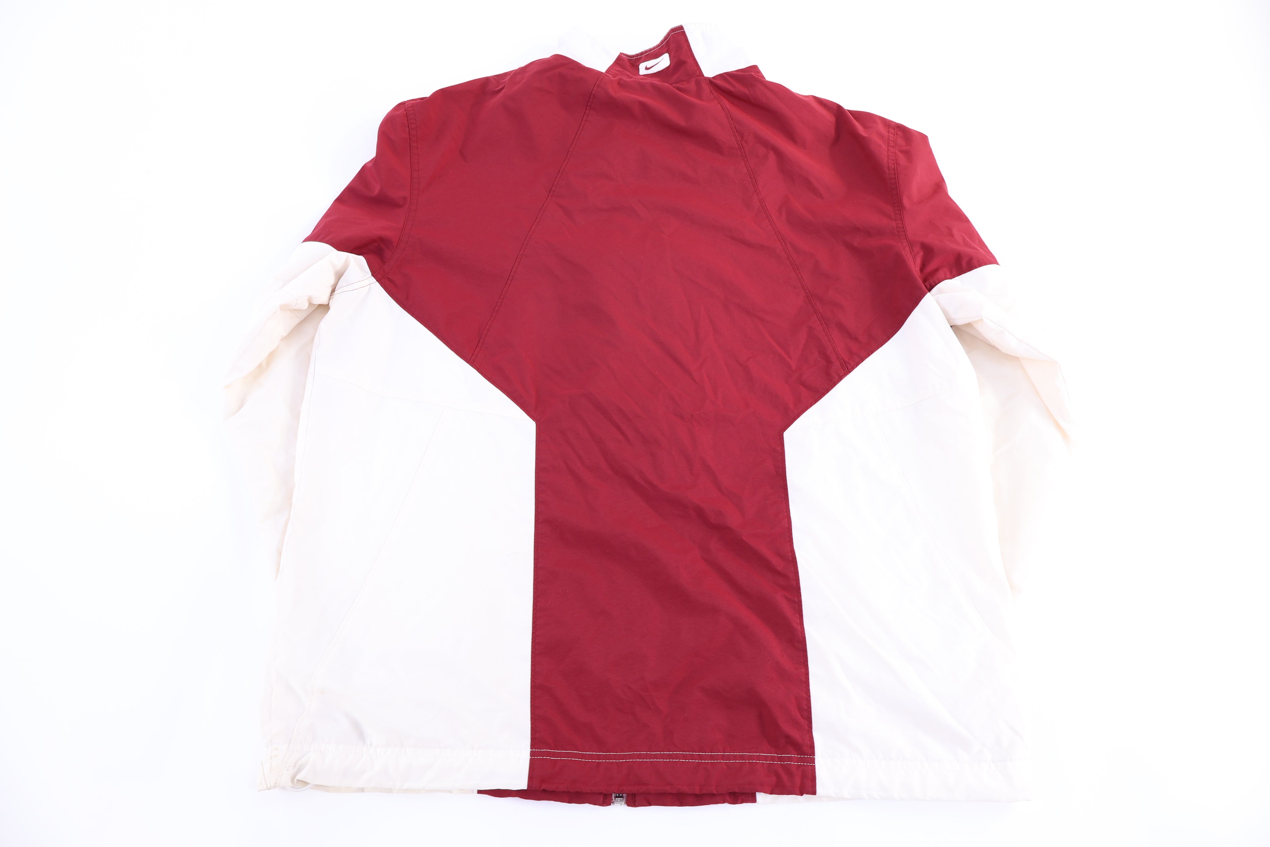 Vintage Nike Red & White Full Zip Windbreaker
