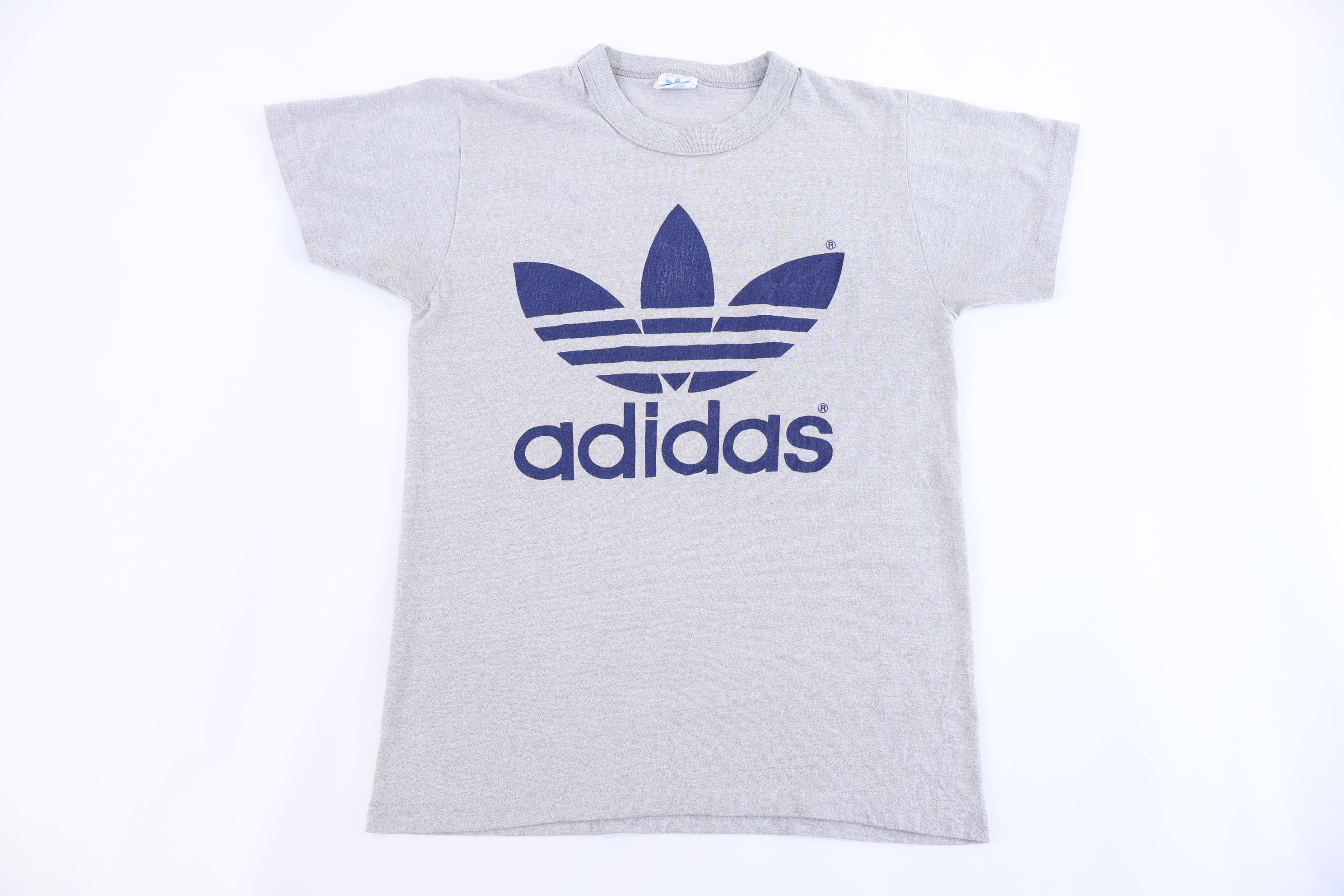 80's Adidas Trefoil Logo Graphic T-shirt