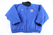 Vintage Reebok NFL Embroidered Logo Full Zip Puffer Jacket
