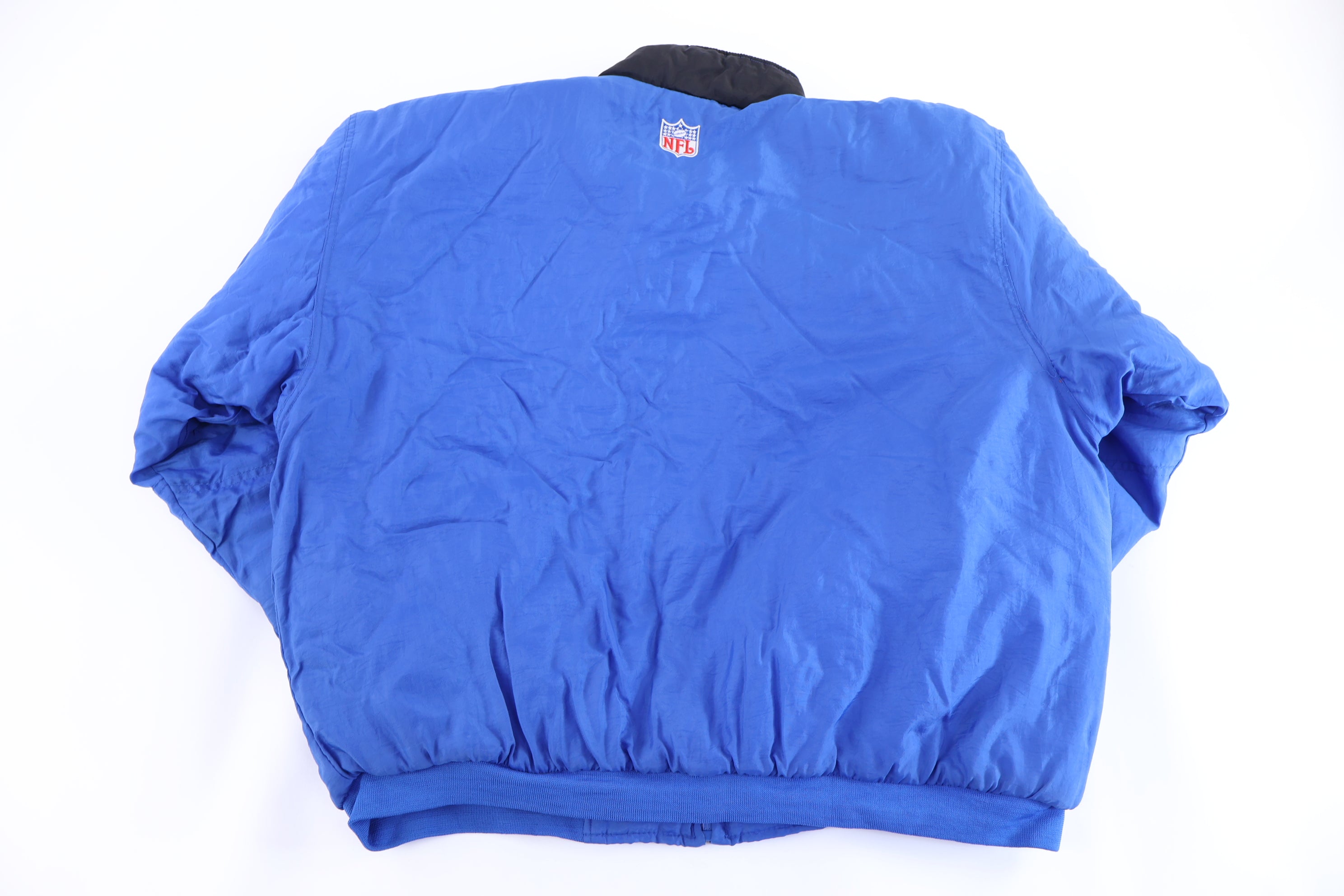 Vintage Reebok NFL Embroidered Logo Full Zip Puffer Jacket