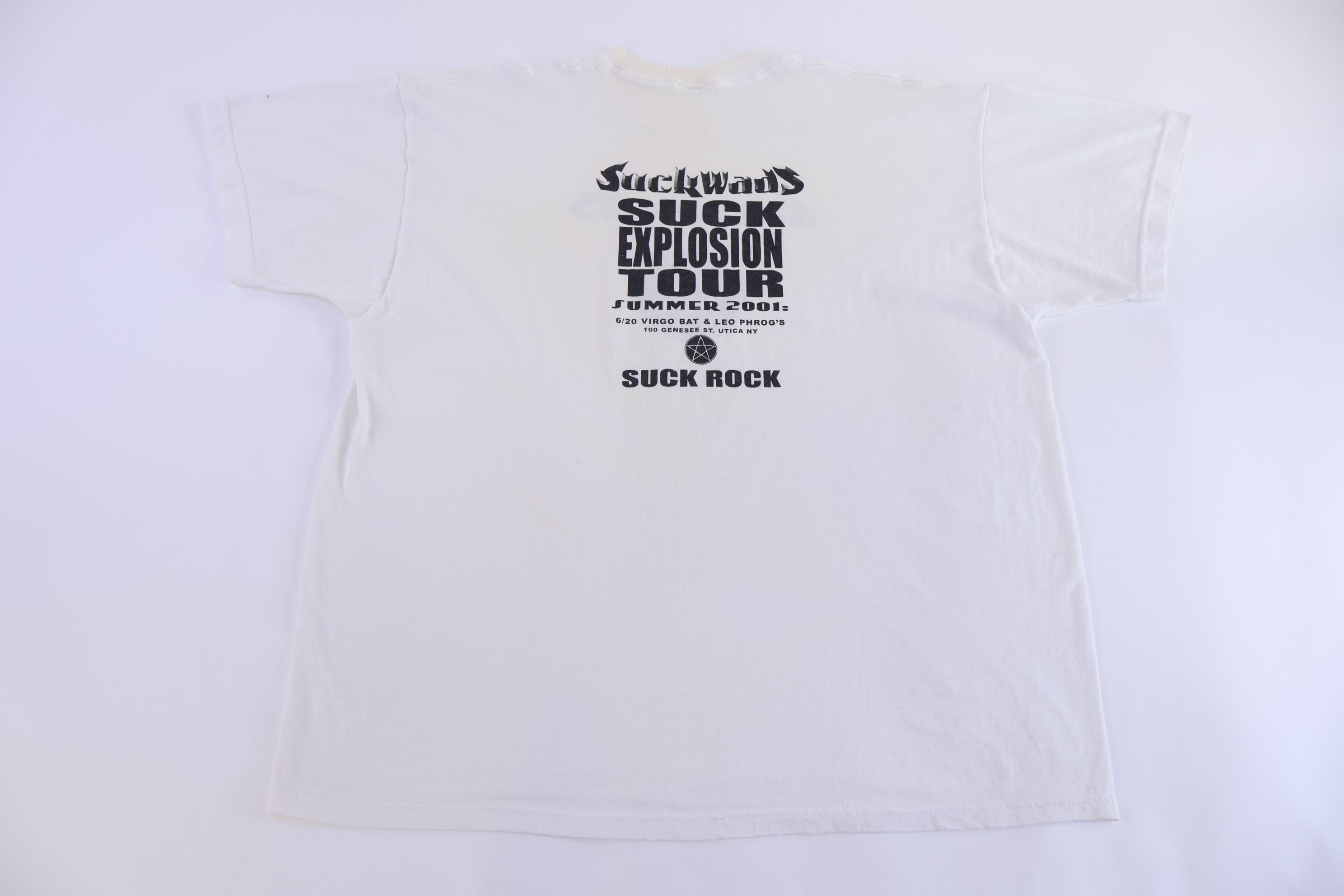 2001 Suck Wads Suck Explosion Tour Summer T-shirt