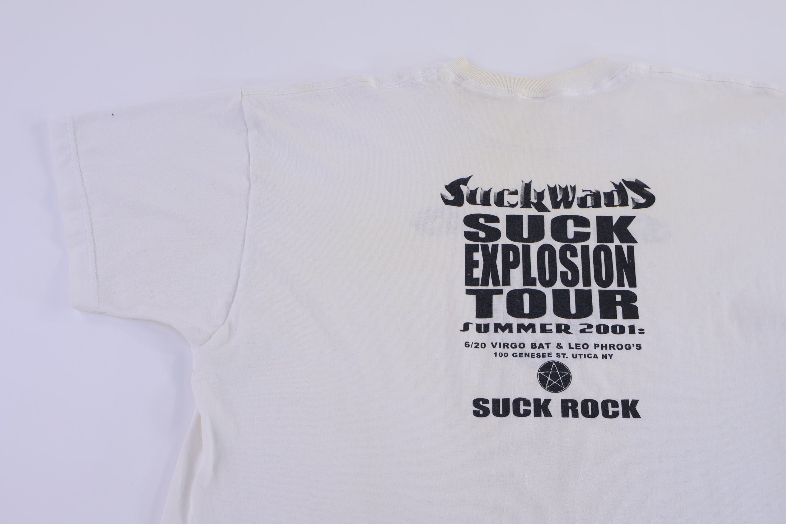 2001 Suck Wads Suck Explosion Tour Summer T-shirt